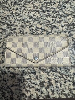 Louis Vuitton Damier Azur Checkered Envelope Wallet